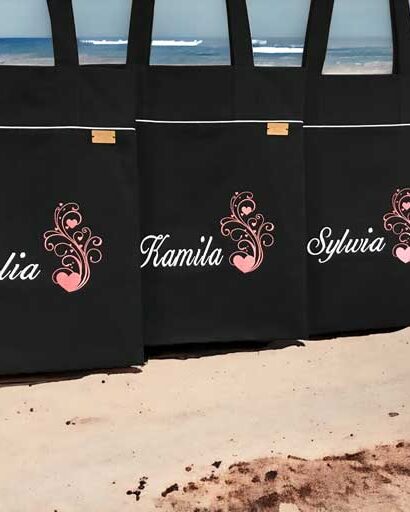 torba czarna shopper litery1